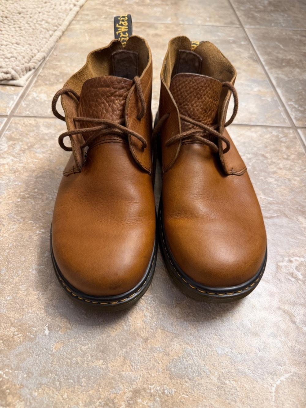 Dr. Martens Men's Tan Leather Chukka Boots